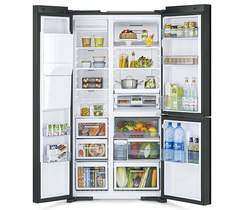 2. Tủ lạnh Hitachi R-MX800GVGV0 (GBK) phù hợp gia đình trên 5 người