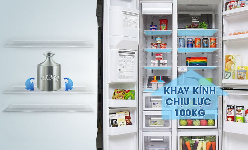 11. Khay kệ linh hoạt chịu lực, tránh hiện tượng vỡ nứt