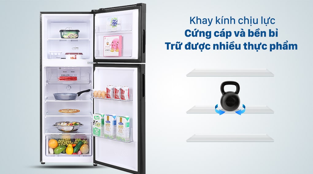 Khay kính chịu lực cứng cáp hạn chế hiện tượng nứt, vỡ kệ AQR-T238FA(FB)