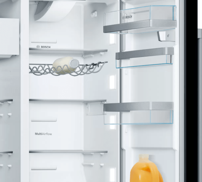 3. KAD92HBFP tủ lạnh Bosch có nhiều không gian lưu trữ, chèn và gỡ bỏ các giá đựng nhanh chóng