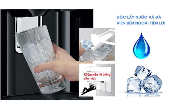 KAG90AI20G tủ lạnh Bosch trang bị ngăn lấy nước ngoài tiện dụng