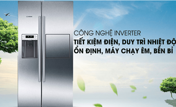 7. 90AI20G - tủ lạnh Bosch với công nghệ VarioInverter giúp tiết kiệm điện, vận hành êm ái