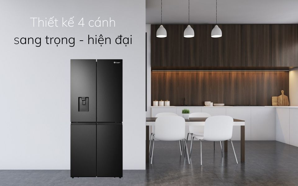 Tủ lạnh Casper 4 cánh RM-522VBW thiết kế hiện đại