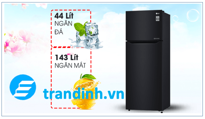 Top 5 tủ lạnh dưới 5 triệu đáng mua nhất 3 Tủ lạnh LG Inverter 187 lít GN-L205WB