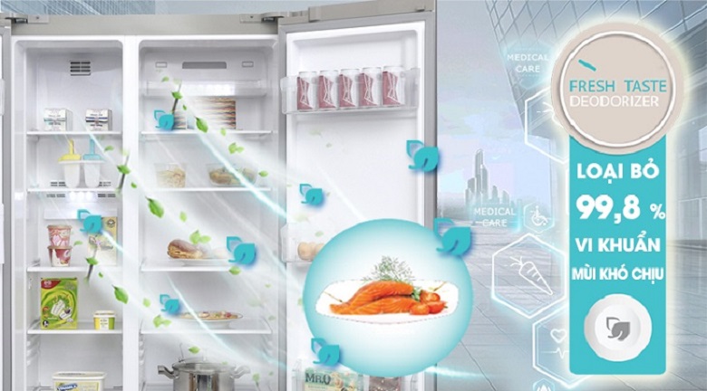 Công nghệ khử mùi trên tủ lạnh Electrolux