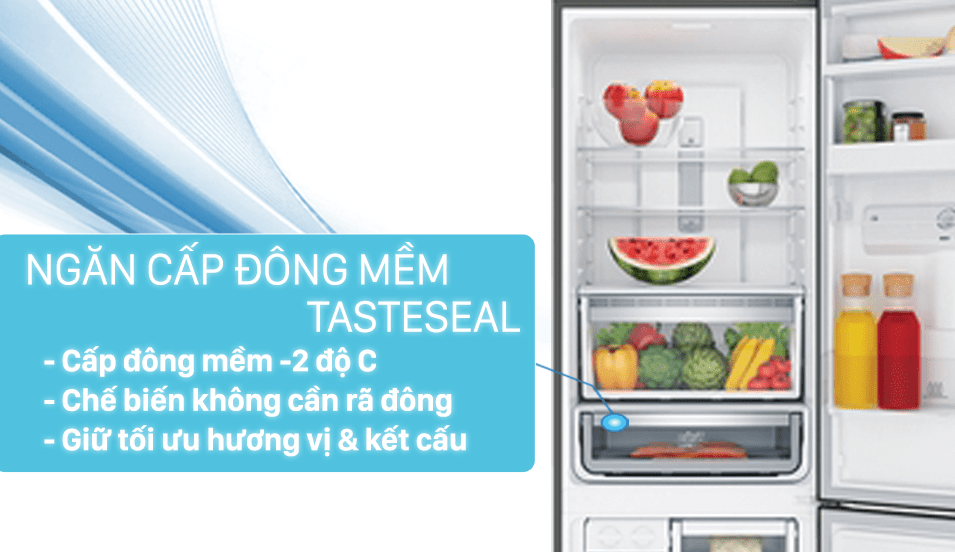 3. Tủ lạnh Electrolux EBB3442K giúp thực phẩm tươi ngon suốt 7 ngày không cần đông đá