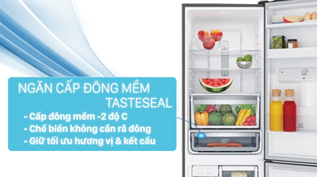 Ngăn đông mềm TasteSeal giúp bảo quản thịt cá tươi mềm suốt 7 ngày EBB3702K-H