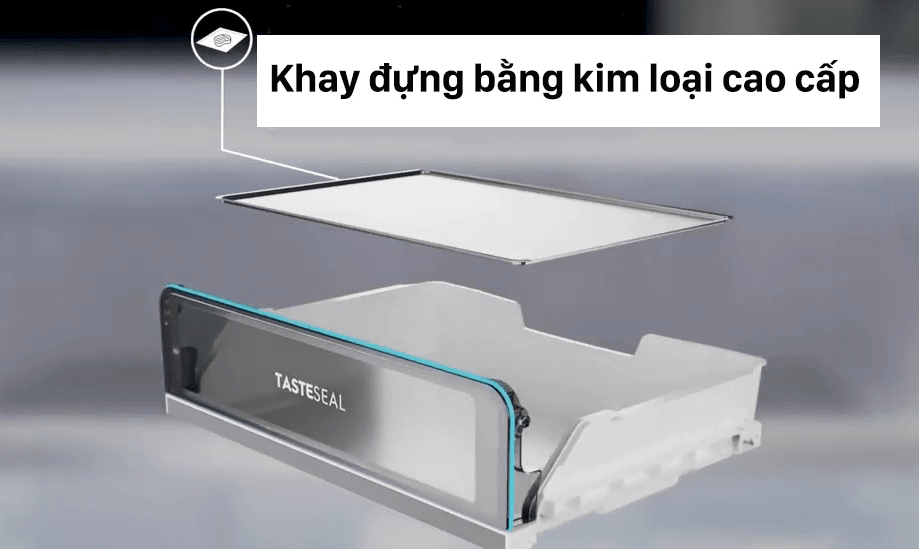 Khay đựng thực phẩm bằng kim loại cao cấp bền bỉ trên tủ lạnh EBB3742K-A