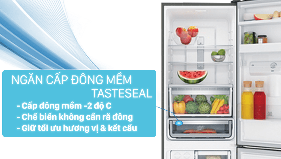 Tủ lạnh Electrolux với ngăn đông mềm TasteSeal chế biến không cần rã đông