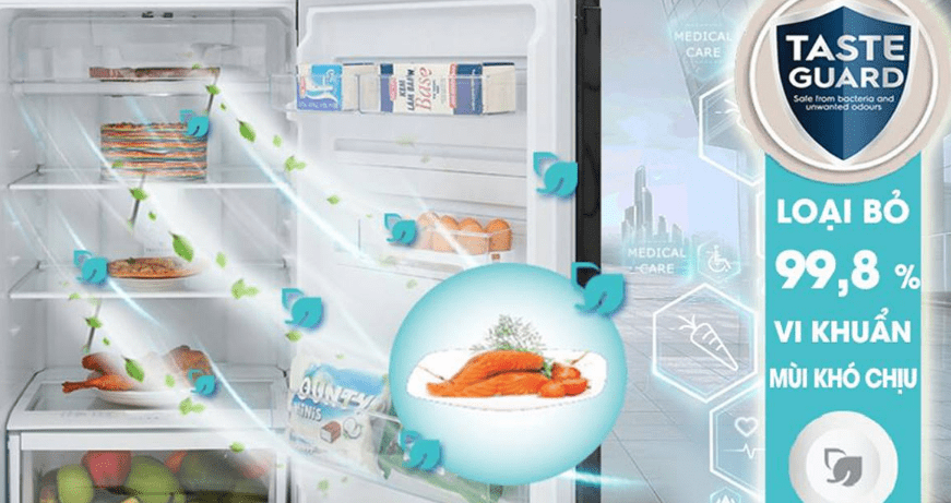 Tủ lạnh Electrolux khử mùi, kháng khuẩn hiệu quả với công nghệ TasteGuard