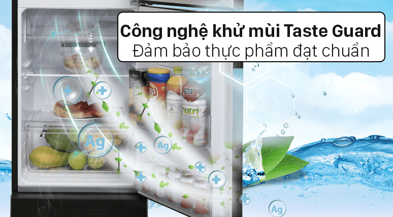 Tủ lạnh Electrolux ETB3440K-H khử mùi, kháng khuẩn hiệu quả nhờ công nghệ Taste Guard