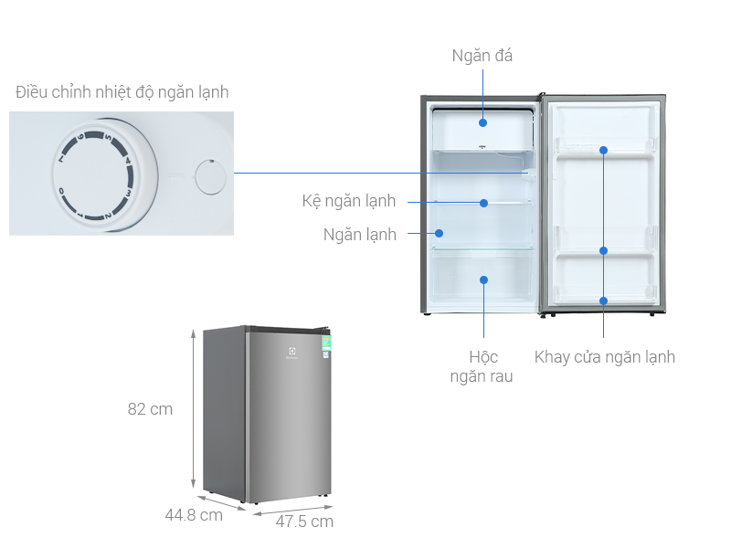 Tủ Lạnh Electrolux 94 Lít EUM0930AD-VN 5 1. Thông số kỹ thuật tủ lạnh Electrolux 94 Lít EUM0930BD-VN