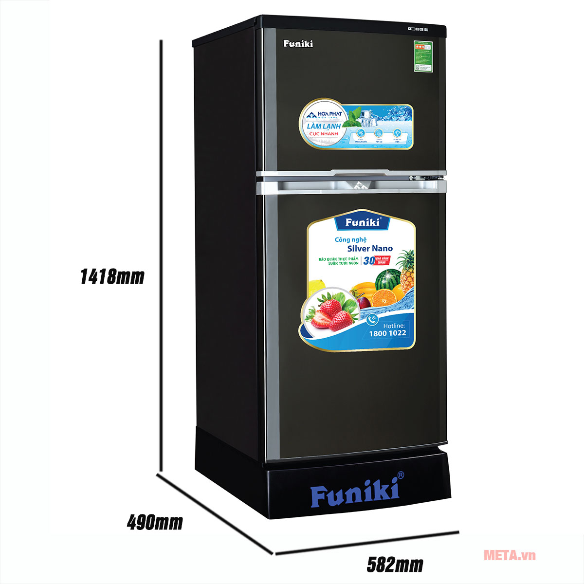 Tủ lạnh 2 cánh Funiki FR-156ISU
