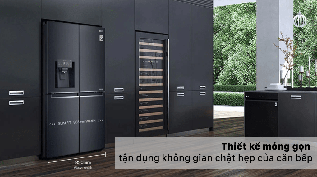 2. Thiết kế mỏng gọn, sang trọng đẳng cấp phù hợp không gian hẹp