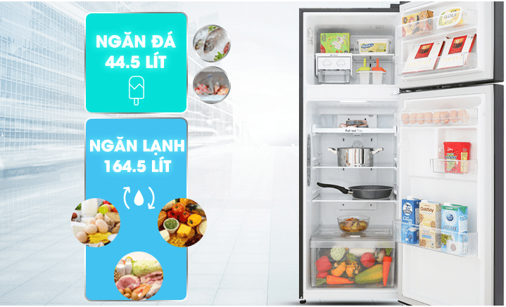 Tủ lạnh LG Inverter 209 lít GN-M208BL 6 Tủ lạnh LG inverter GN-M208BL phù hợp gia đình có 2 - 3 người