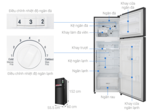 Hình ảnh tổng quát tủ lạnh LG Inverter 209 lít GN-M208BL
