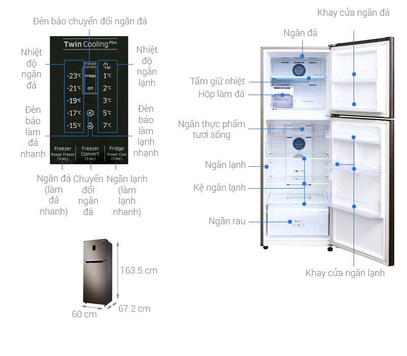 3. Tủ lạnh Samsung RT29K5532DX/SV inverter 299 lít 