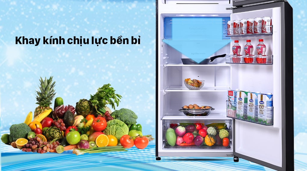 Tủ lạnh Panasonic NR-TL381VGMV inverter 366 Lít 15 9. Khay kính chịu lực bền bỉ, không lo vỡ nứt kệ