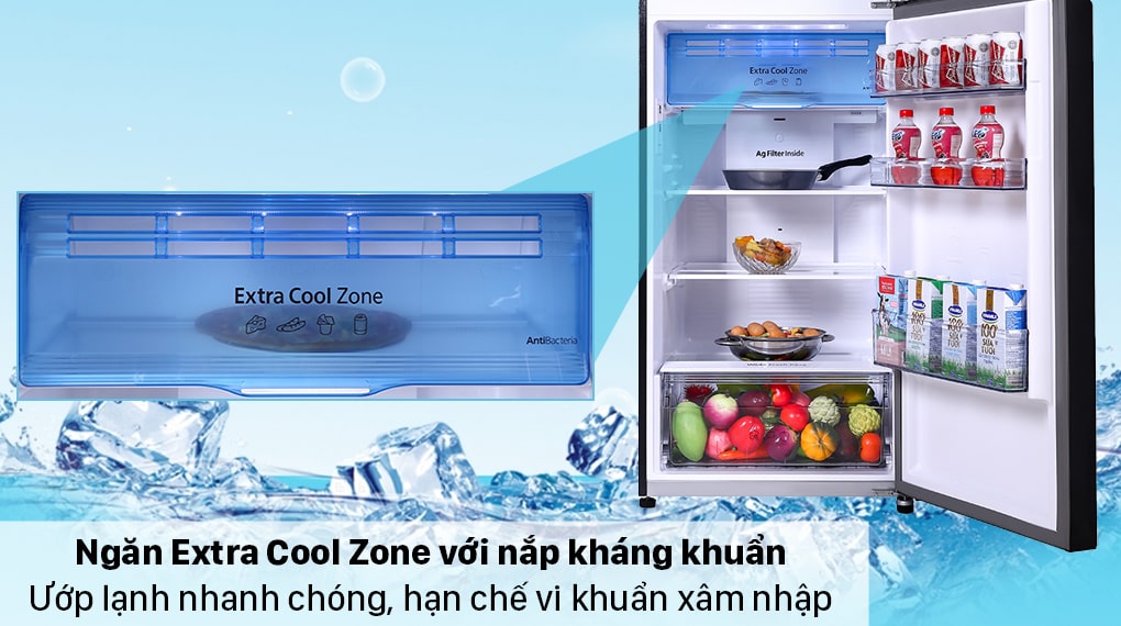 Tủ lạnh Panasonic NR-TL381VGMV inverter 366 Lít 13 7. Ngăn Extra Cool Zone tiện lợi bảo quản đồ uống