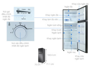 2. Thông số kỹ thuật chi tiết tủ lạnh Samsung Inverter RT46K603JB1/SV