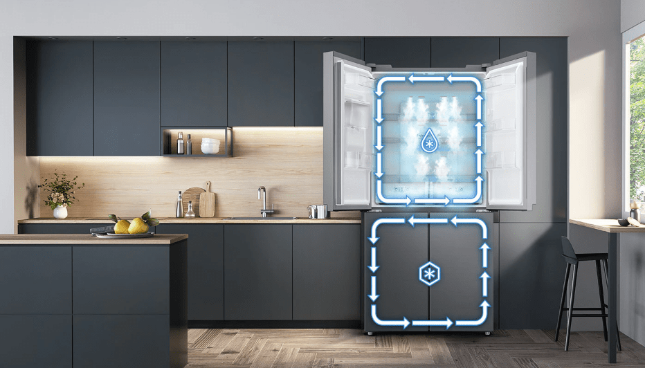 Tủ lạnh Samsung RF48A4010B4SV bảo quản thực phẩm tươi ngon nhờ công nghệ Twin Cooling Plus