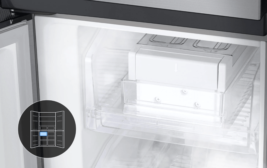 Tủ lạnh Samsung dễ dàng tháo rời và di chuyển khay đá