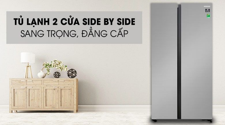 Tủ lạnh Side by Side Samsung RS62R5001M9/SV sang trọng, đẳng cấp