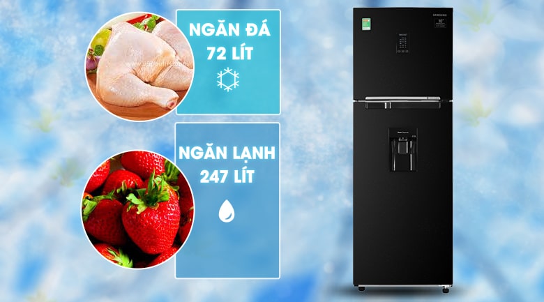 Tủ lạnh Samsung Inverter 319 lít RT32K5932BU/SV 7 Thiết kế truyền thống nhưng vẫn mang nét hiện đại trên từng góc cạnh