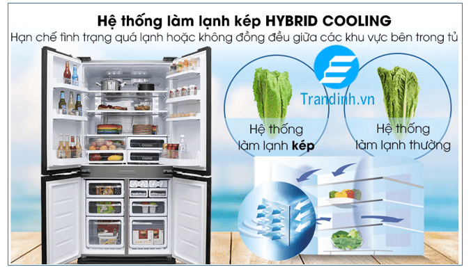 Công nghệ làm lạnh kép Hybrid Cooling bảo quản thực phẩm tối ưu 