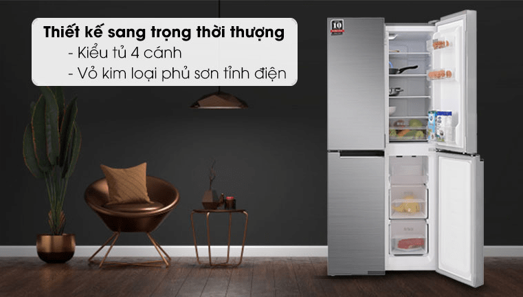Tủ lạnh Sharp Inverter 401 lít SJ-FXP480V-SL【Giá rẻ nhất】