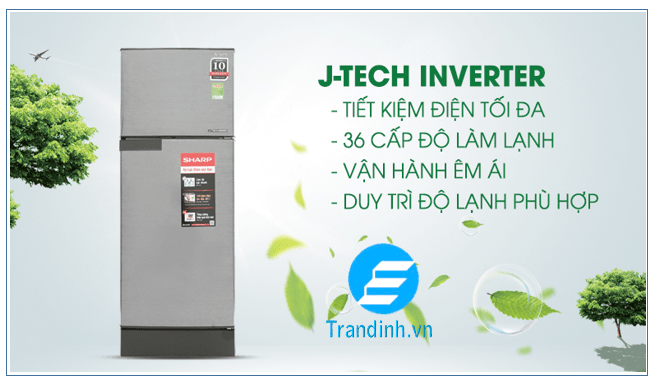 Tiết kiệm điện hiệu quả nhờ công nghệ J-Tech Inverter  SJ-X196E-DSS