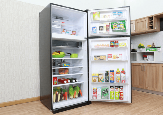 3. Tủ lạnh Sharp SJ XP570PG-SL phù hợp cho gia đình có 5 -6 người