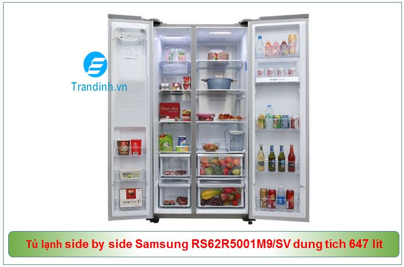 Tủ lạnh side by side Inverter Samsung RS62R5001M9/SV dung tích 647 lít