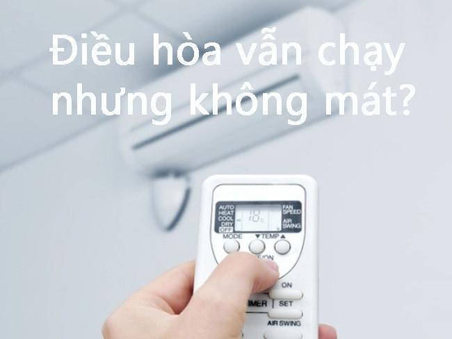 Máy có gió thổi ra nhưng không thấy lạnh/nóng