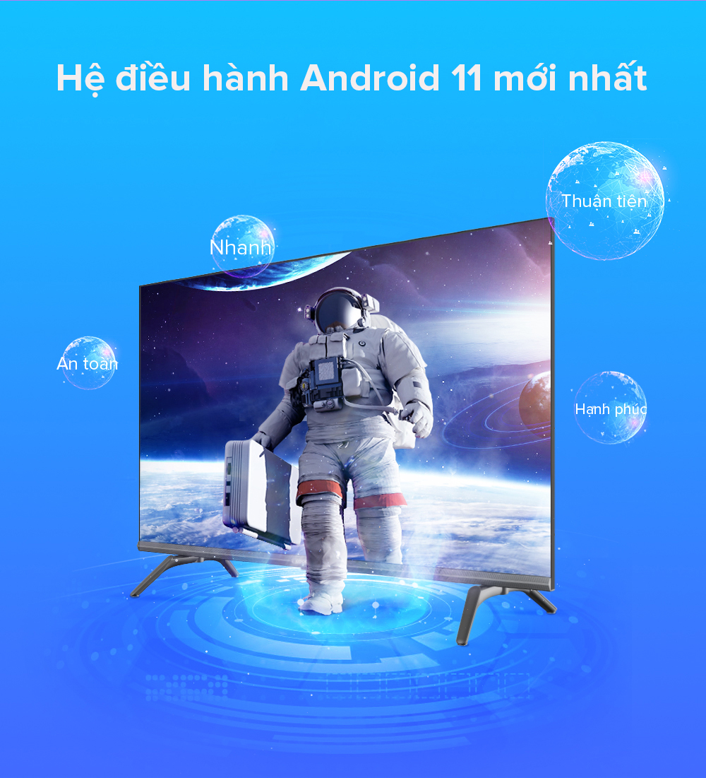 tivi coocaa 43 inch dùng hệ điều hành android 11