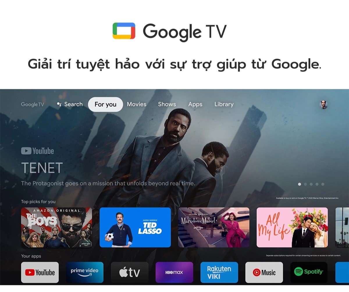 Công nghệ hình ảnh của Google Tivi TCL 65T66 