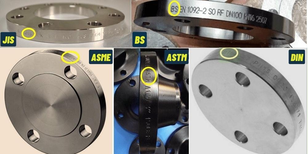 4. Các tiêu chuẩn của mặt bích