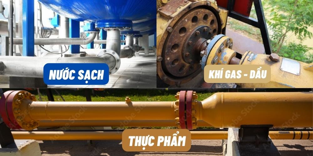 6. Ứng dụng của mặt bích trong công nghiệp 