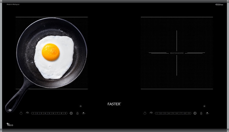 Bếp từ Faster sử dụng chảo rán loại nào? 4 Trọng lượng, kích thước chảo