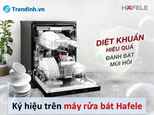 các ký hiệu trên máy rửa bát Hafele