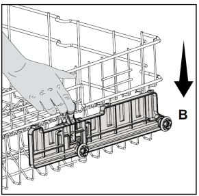 Điều chỉnh độ cao của giá trên đã có chén đĩa