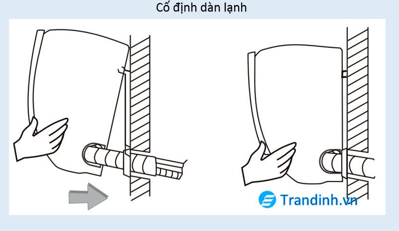 Cố định dàn lạnh điều hoà Casper