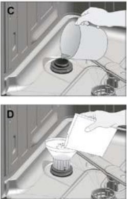 1. Cách nạp muối vào máy rửa bát Bauer