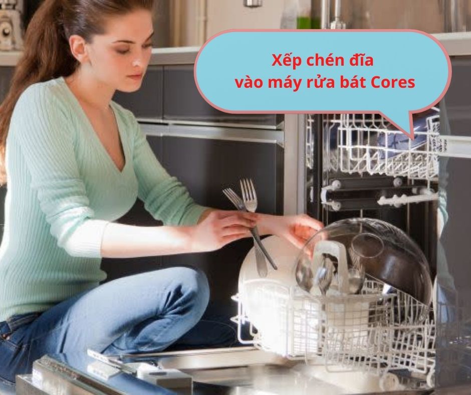 1. Cách sử dụng máy rửa bát Cores đúng chuẩn