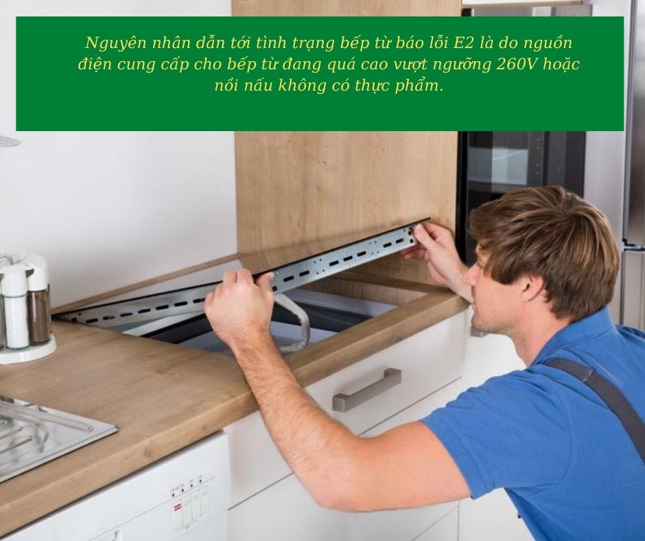1. Nguyên nhân lỗi E2 bếp từ Hafele do đâu?