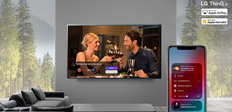 8. Điều khiển tivi LG 4K bằng điện thoại với ứng dụng LG TV Plus