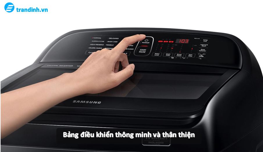 Bảng điều khiển máy giặt thông minh, thân thiện