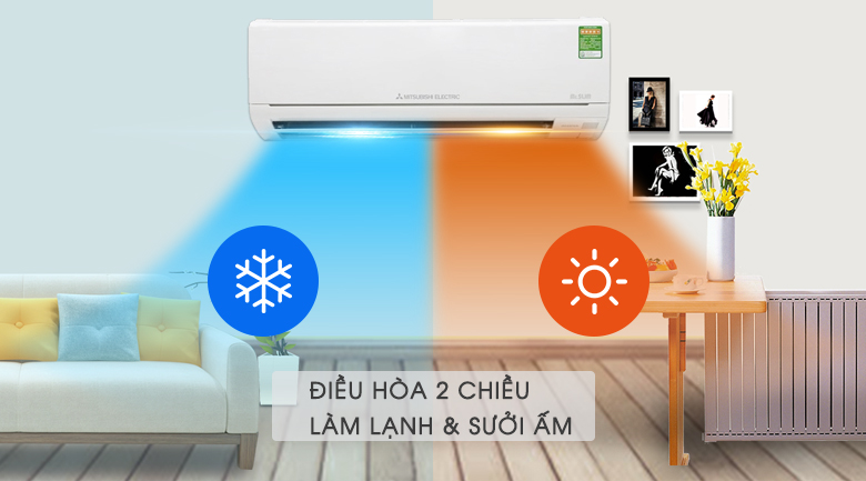 4. Điều hòa Mitsubishi 18000BTU 2 chiều Inverter SRK/SRC25ZSPS-S5 