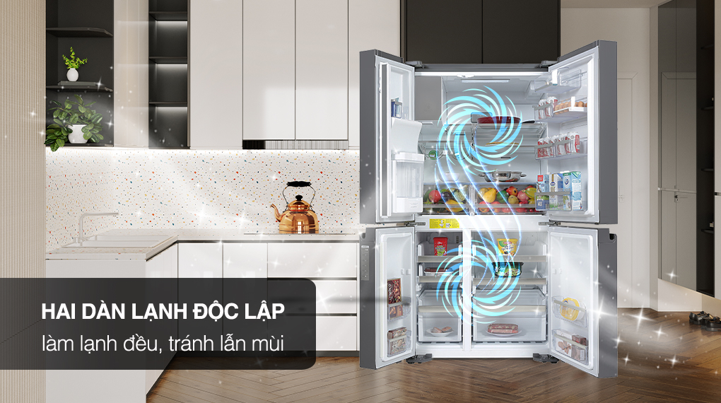 Tủ lạnh Electrolux Inverter 609 Lít EQE6879A-B - Công nghệ làm lạnh