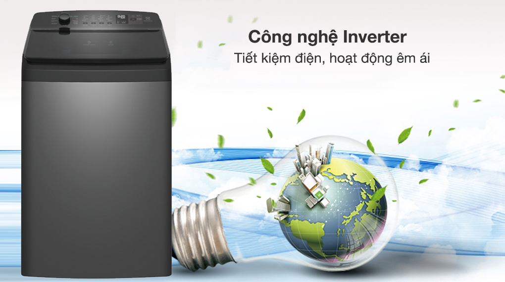 6. Máy giặt Electrolux EWT1274M7SA giá rẻ trang bị động cơ - công nghệ tiết kiệm điện